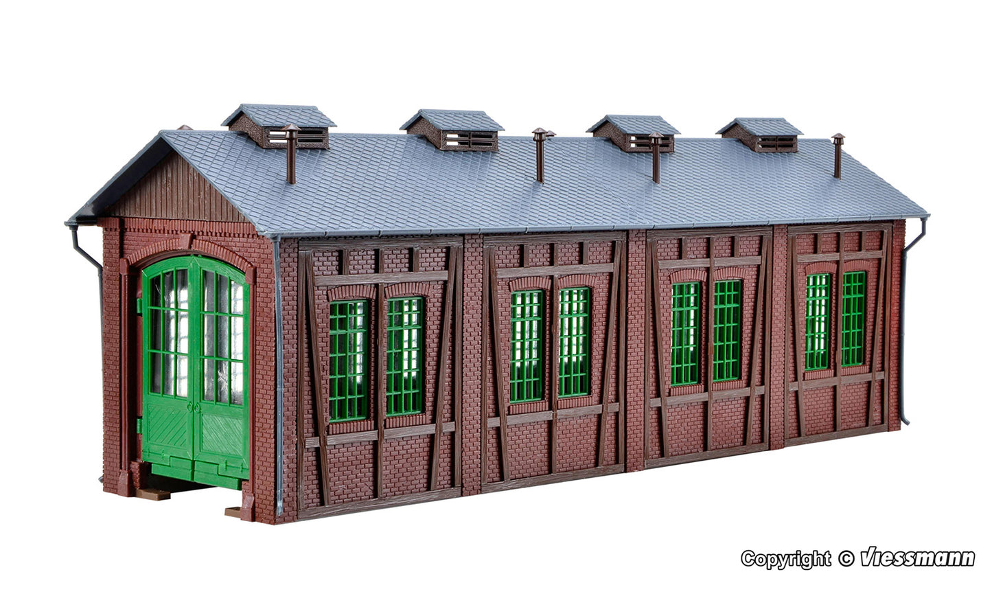 Vollmer 45763 Single Track Locomotive Shed Kit HO