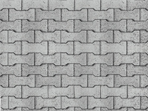 Vollmer 46054 Concrete Stone Cardboard Sheet 25x12.5cm (10) HO
