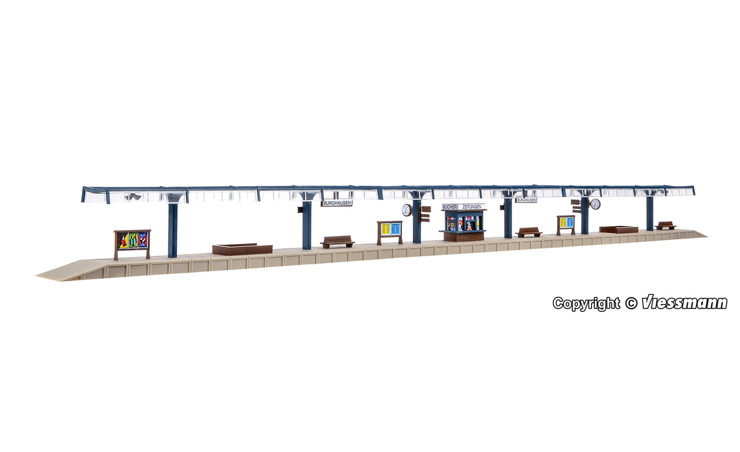 Vollmer 47538 Three Part Platform Kit N Gauge