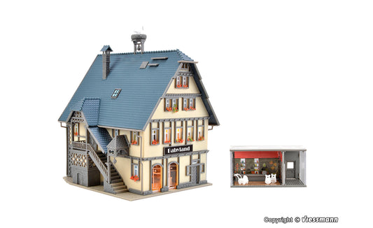 Vollmer 47661 Babyland Boutique with Interior and LED Lighting Kit N Gauge