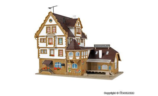 Vollmer 47687 Beverage Store with Lighting Kit N Gauge