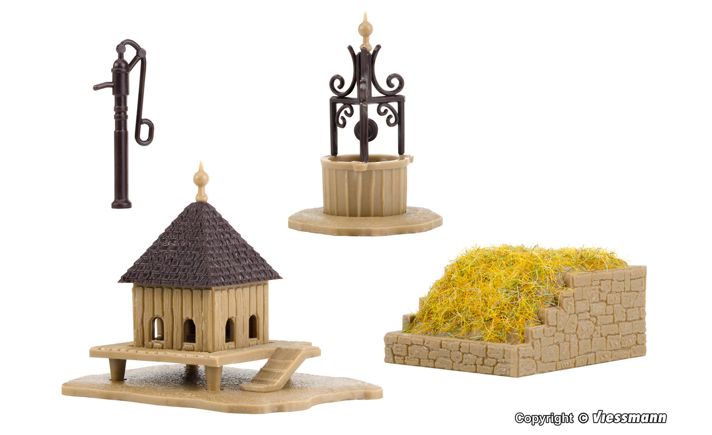 Vollmer 47708 Farmyard Accessories Kit N Gauge