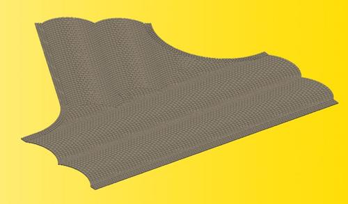 Vollmer 48242 Stone Art Cobblestone Turn Off Street Plate 22x19.5cm HO
