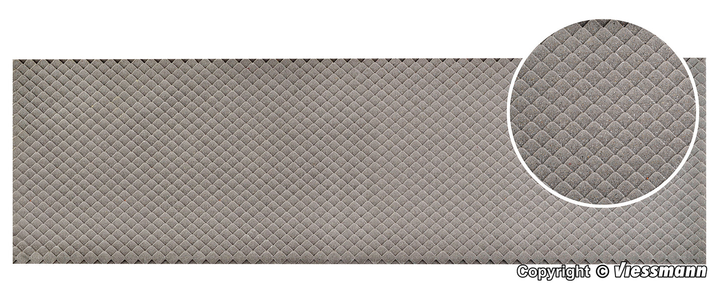 Vollmer 48732 Stone Art Roof Plate Slate 54x16.3cm G Gauge