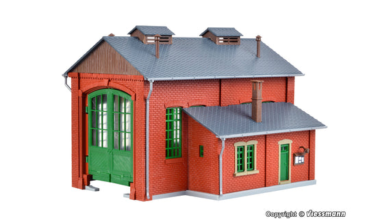 Vollmer 49110 Single Track Locomotive Shed Start and Save Kit HO