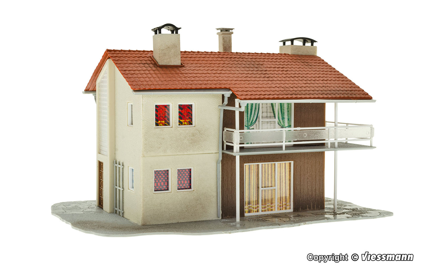 Vollmer 49360 Two Family House Kit TT Scale