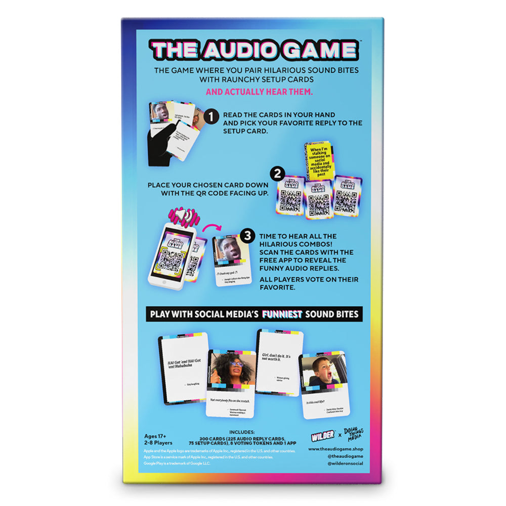 The Audio Game - App-Based Party Game Age 17+