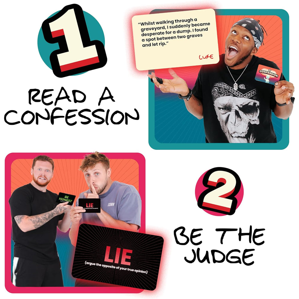 The Sidemen TOO FAR Party Card Game Age 16+ 2-8 Players