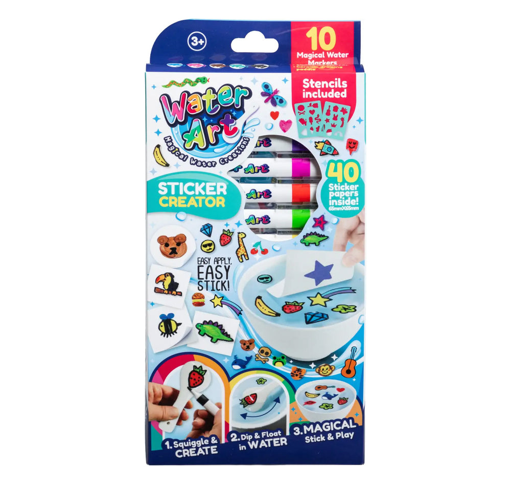 Water Art 10-Marker Pack Sticker Set