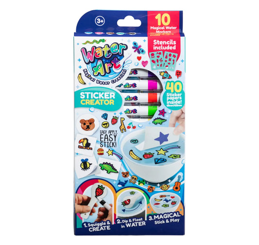 Water Art 10-Marker Pack Sticker Set