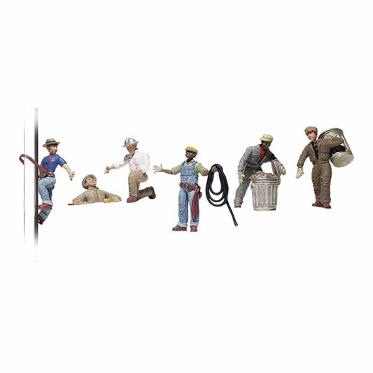 Woodland Scenics A1826 City Workers HO OO Gauge Figures Landscaping