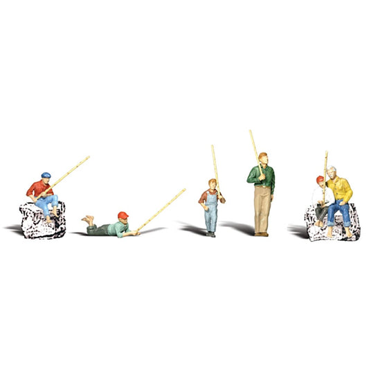 Woodland Scenics WA1878 Gone Fishing HO OO Gauge Figures Landscaping