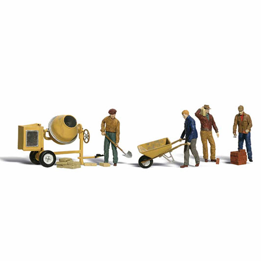 Woodland Scenics A1901 Masonry Workers HO OO Gauge Figures Landscaping