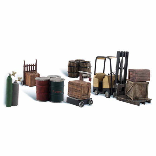Woodland Scenics A1934 Loading Dock Details HO OO Gauge Figures Landscaping