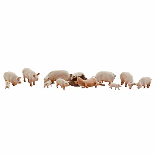 Woodland Scenics A1957 Yorkshire Pigs HO OO Gauge Figures Landscaping