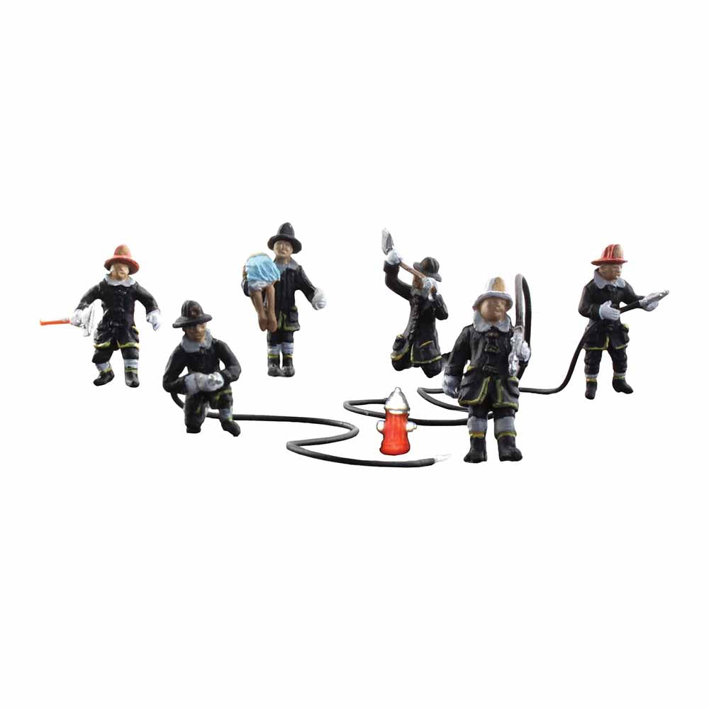 Woodland Scenics A1961 Rescue Firefighters HO OO Gauge Figures Landscaping