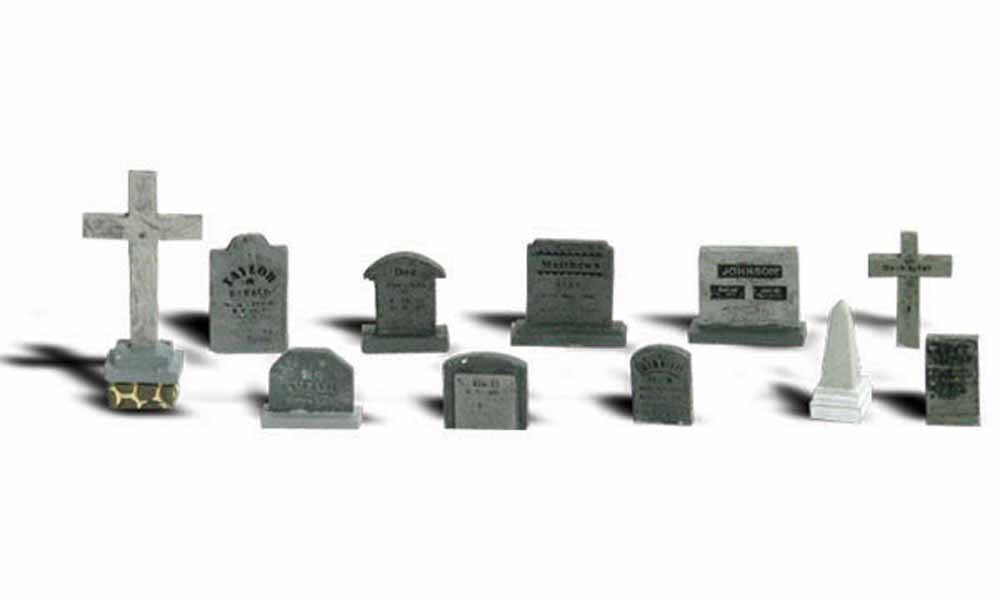 Woodland Scenics A2164 Tombstones N Gauge Figures Animals & Vehicles Landscaping