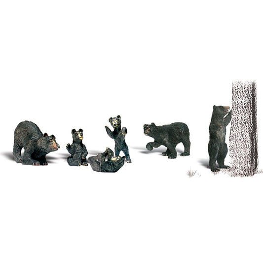 Woodland Scenics A2186 N Black Bears N Gauge