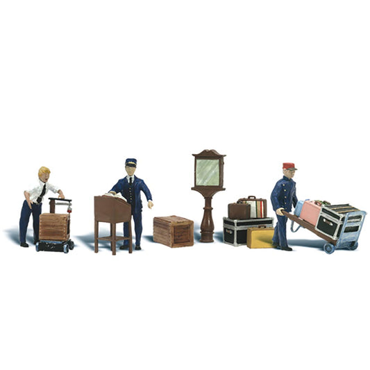 Woodland Scenics A2211 N Depot Workers & Accessories N Gauge