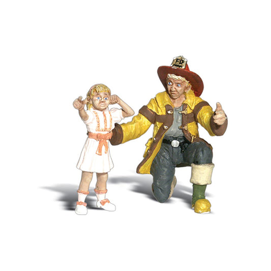 Woodland Scenics A2539 G Fireman Bill And Betsy G Gauge