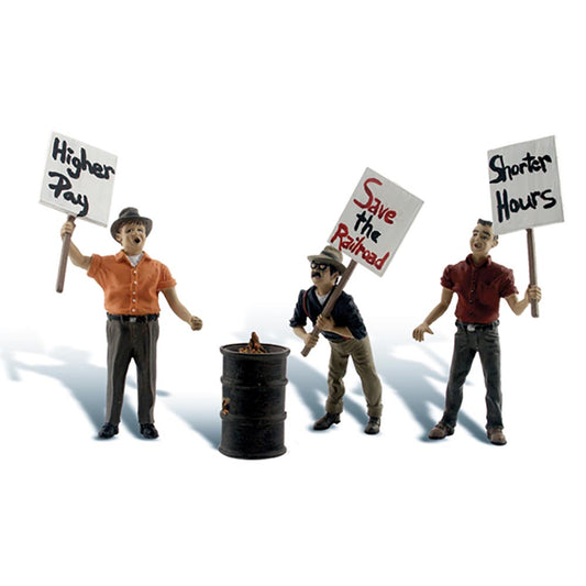 Woodland Scenics A2557 G Striking Picketers G Gauge