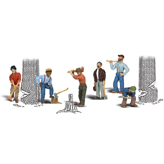 Woodland Scenics A2735 O Lumberjacks O Gauge