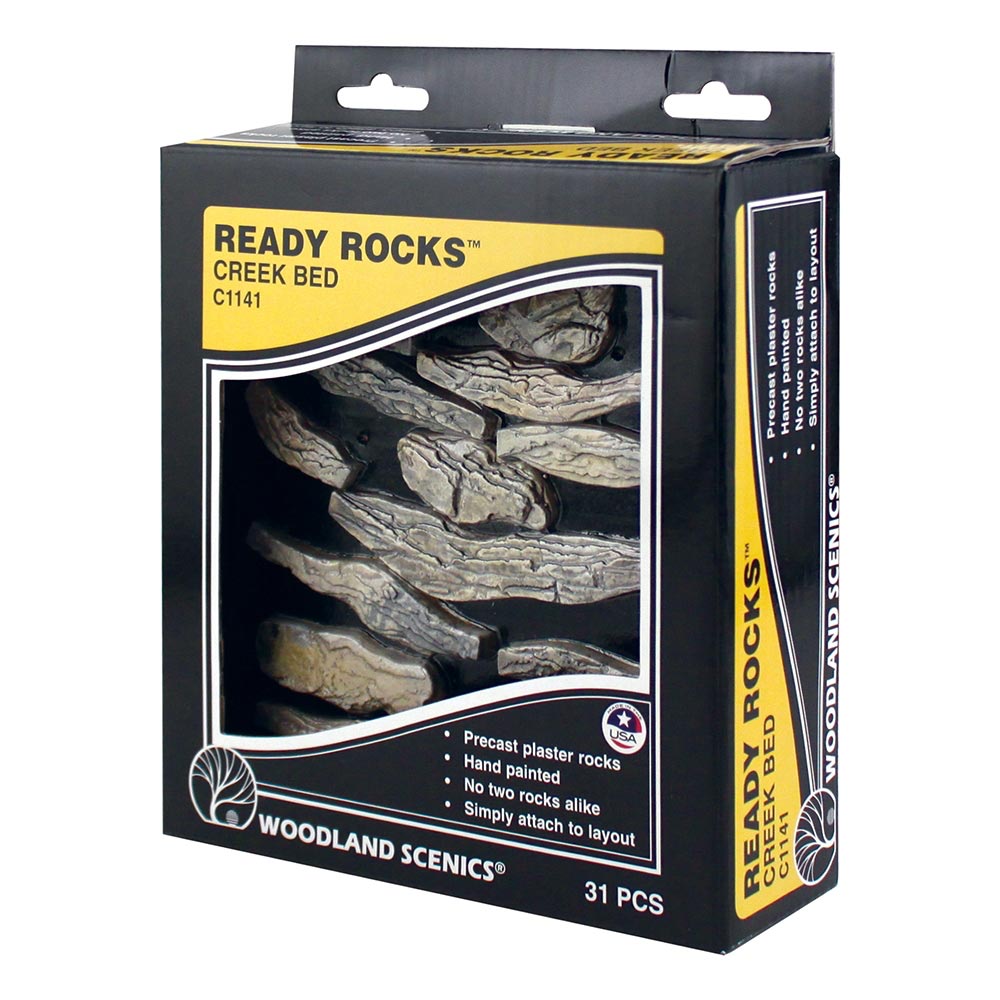 Woodland Scenics C1141 Creek Bed Ready Rocks Railway Landscaping Scenics