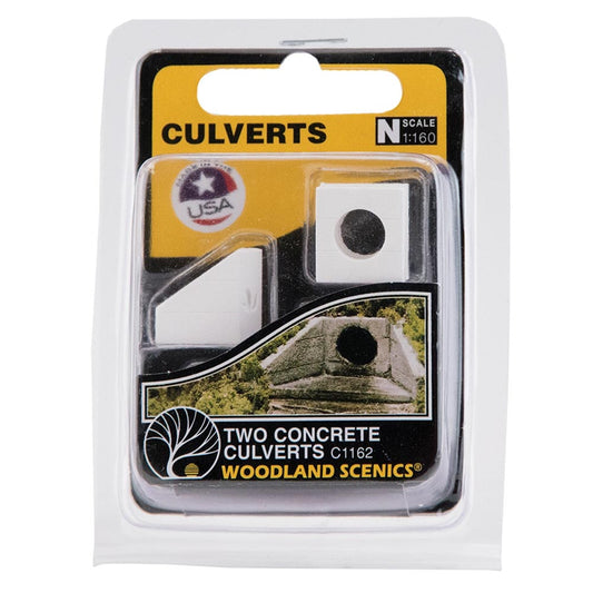 Woodland Scenics C1162 Concrete Culvert (x2) N Gauge Railway Landscaping Scenics