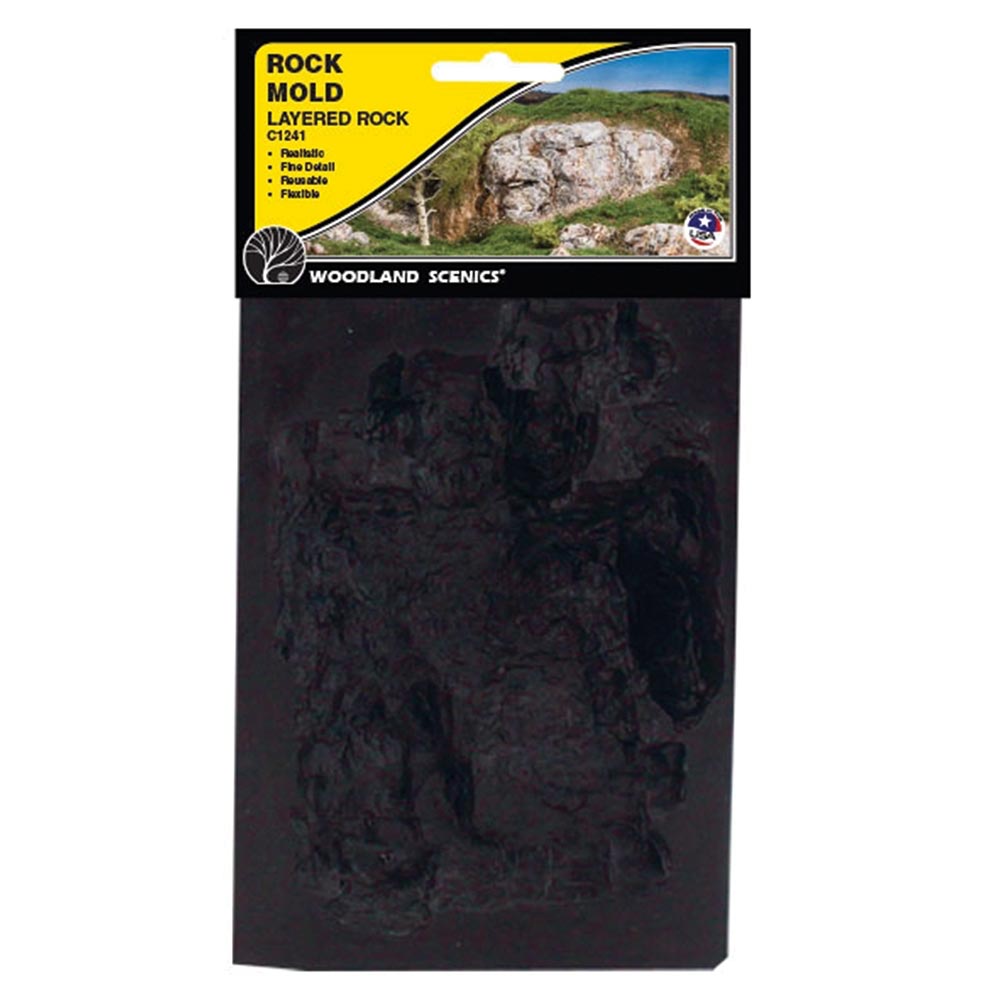 Woodland Scenics C1241 Layered Rocks Mould (5"x7") Railway Landscaping Scenics