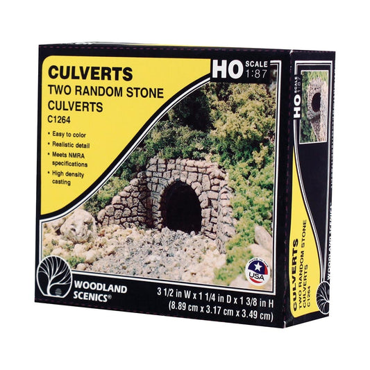 Woodland Scenics C1264 HO Random Stone Culvert (x2) HO Gauge Railway Landscaping Scenics