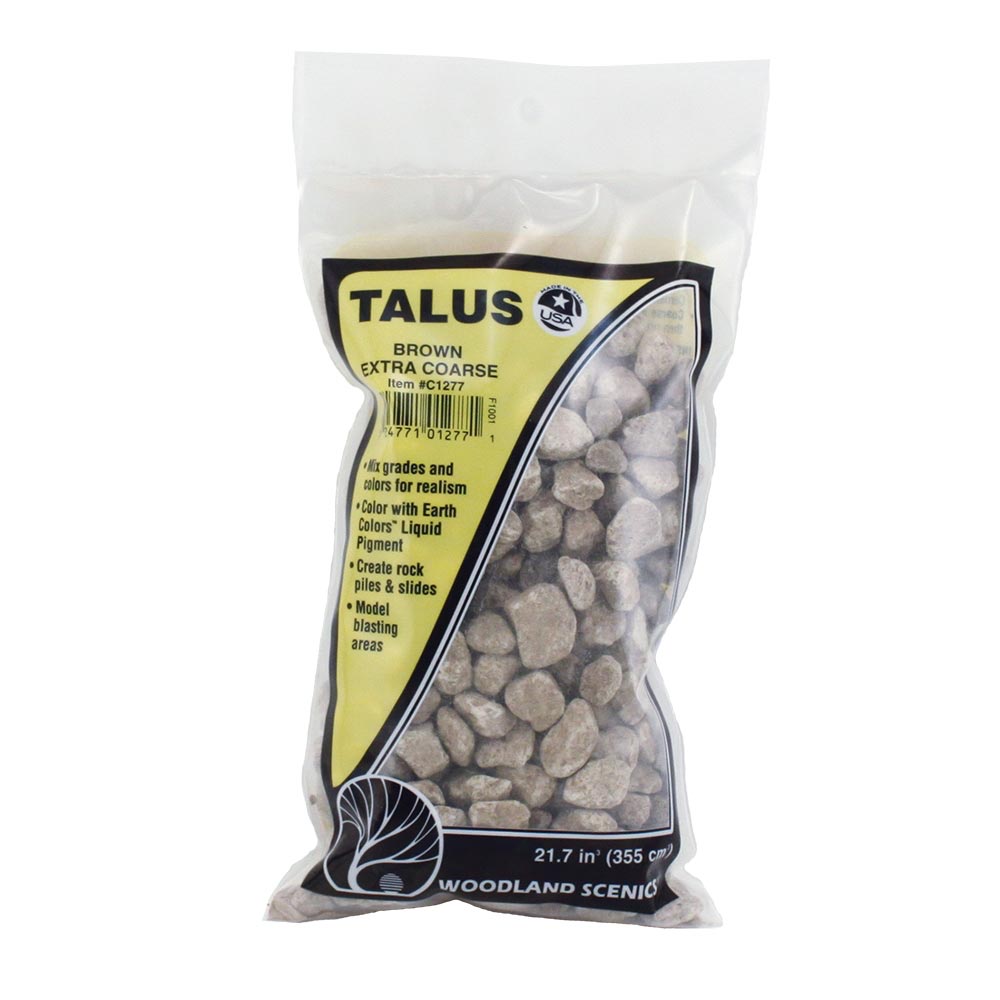 Woodland Scenics C1277 Extra Coarse Brown Talus Railway Landscaping Scenics