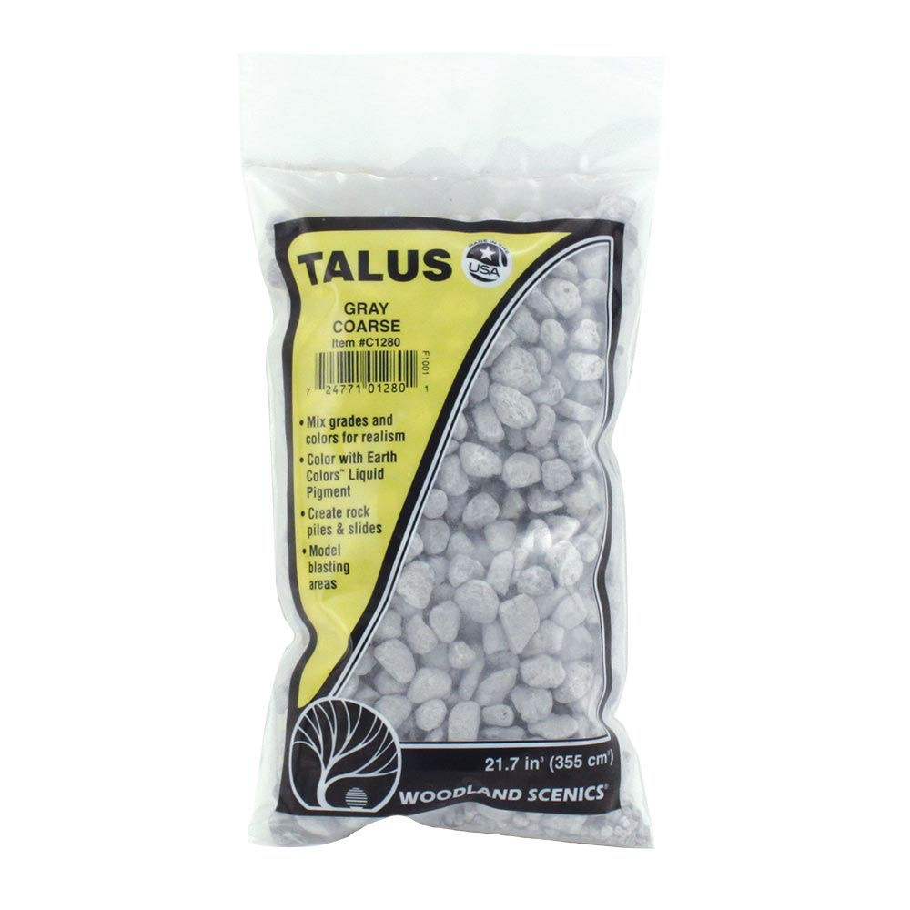 Woodland Scenics C1280 Coarse Grey Talus Railway Landscaping Scenics