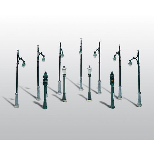 Woodland Scenics D248 Street & Traffic Lights HO Gauge