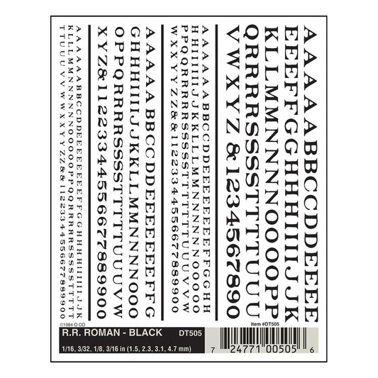 Woodland Scenics DT505 R.R. Roman - Black