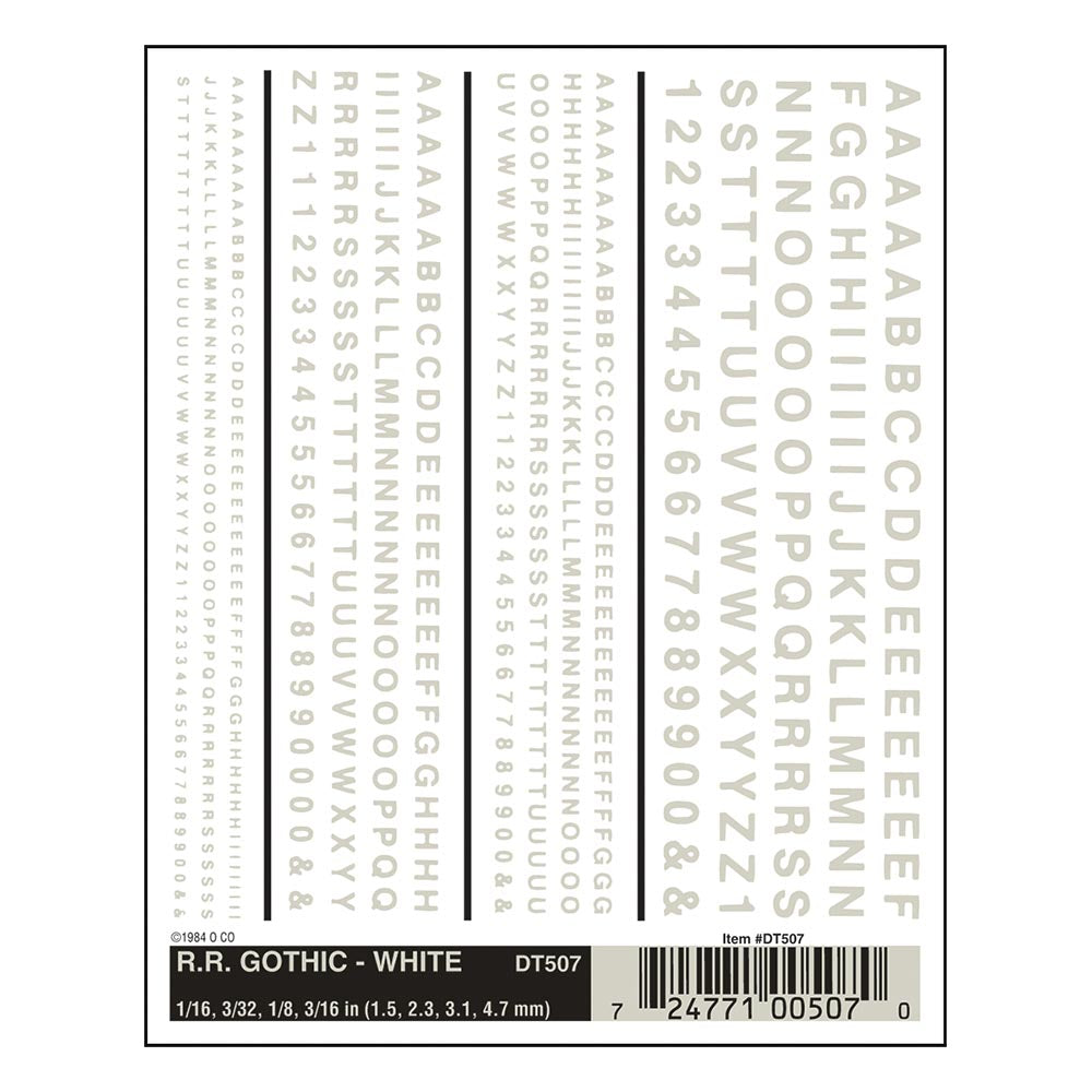 Woodland Scenics DT507 R.R. Gothic - White