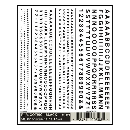 Woodland Scenics DT508 R.R. Gothic - Black