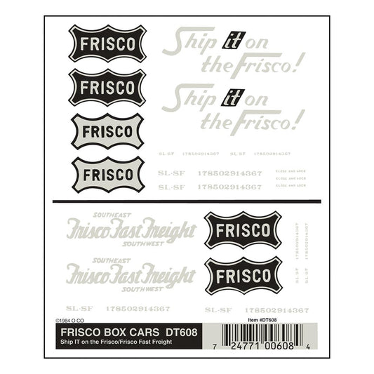 Woodland Scenics DT608 HO Frisco Box Cars  Tidy Track