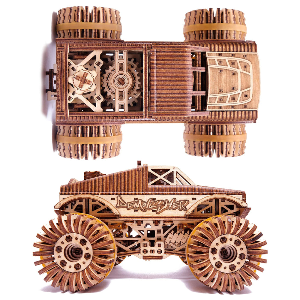 Wood Trick Monster Truck Wooden Model Kit WDTK015