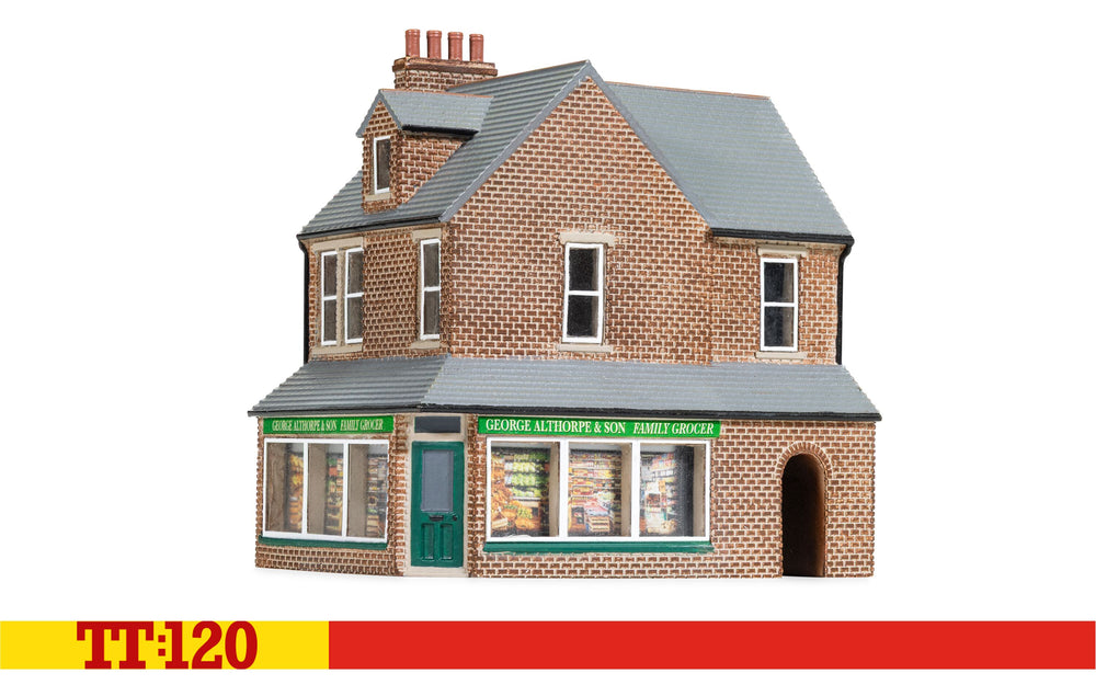 Hornby TT:120 TT9040 Terrace Corner Shop - Red Brick