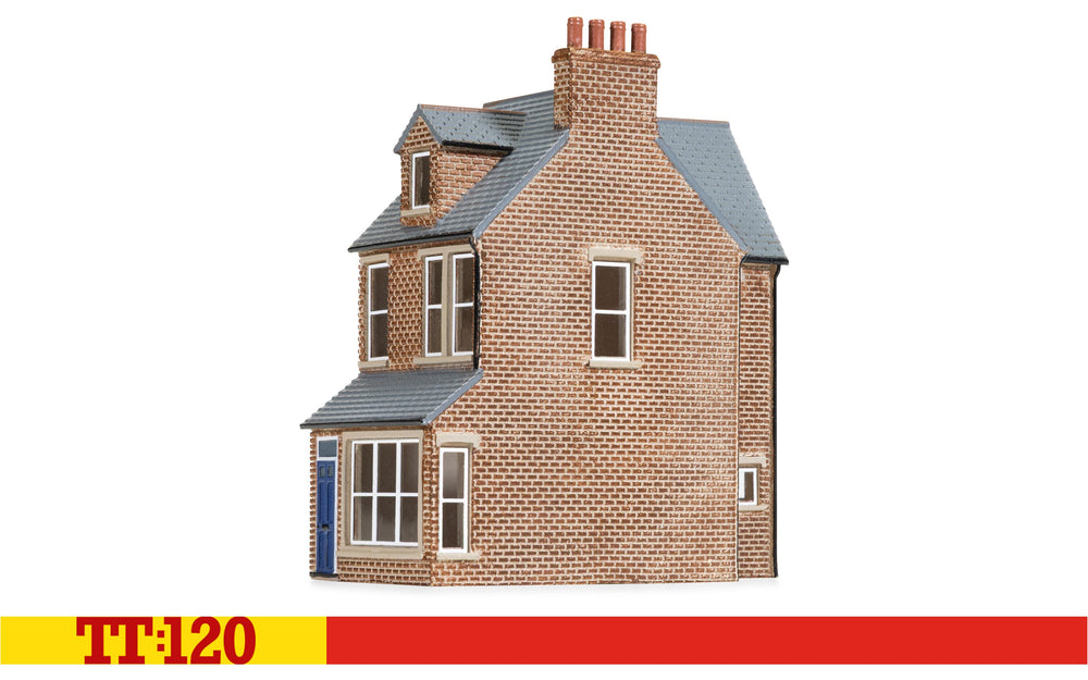 Hornby TT:120 TT9042 End of Terrace House Right  - Red Brick