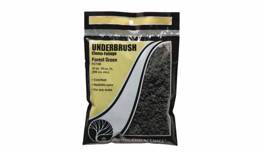 Woodland Scenics FC138 Forest Green Underbrush Bag Scenic Foliage Flock