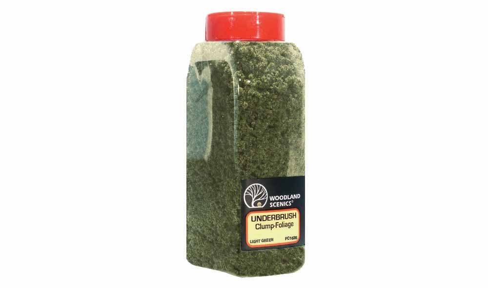Woodland Scenics FC1635 Light Green Underbrush Scenic Brush Foliage Flock