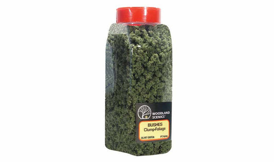 Woodland Scenics FC1644 Olive Green Bushes Scenic Brush Foliage Flock Landscaping