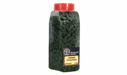 Woodland Scenics FC1647 Dark Green Bushes Scenic Brush Foliage Flock Landscaping