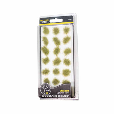Woodland Scenics FS770 Light Green Grass Tufts Scenic Brush Foliage Flock
