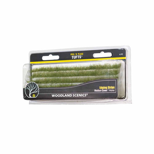 Woodland Scenics FS781 Dark Green Edging Strips Scenic Brush Foliage Flock