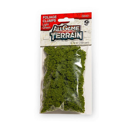 All Game Terrain 6461 Light Green Foliage Clumps Wargaming Miniature Base Terrain & Diorama