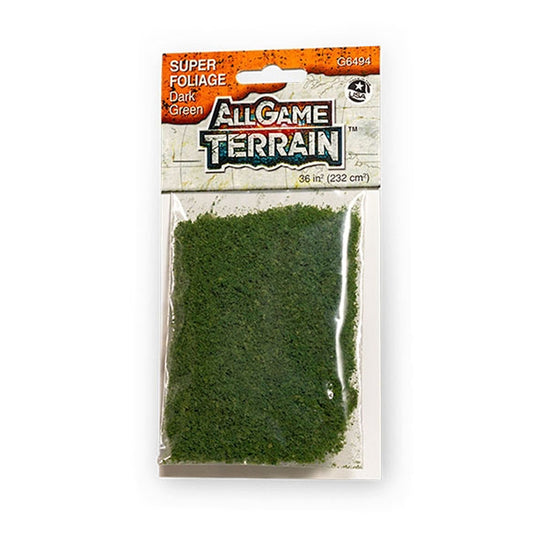 All Game Terrain 6494 Dark Green Super Foliage Wargaming Miniature Base Terrain & Diorama