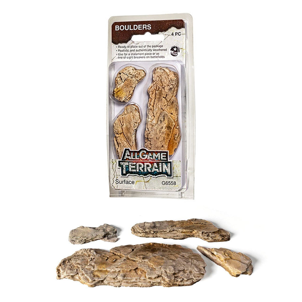 All Game Terrain 6558 Surface Boulders Wargaming Miniature Base Terrain & Diorama