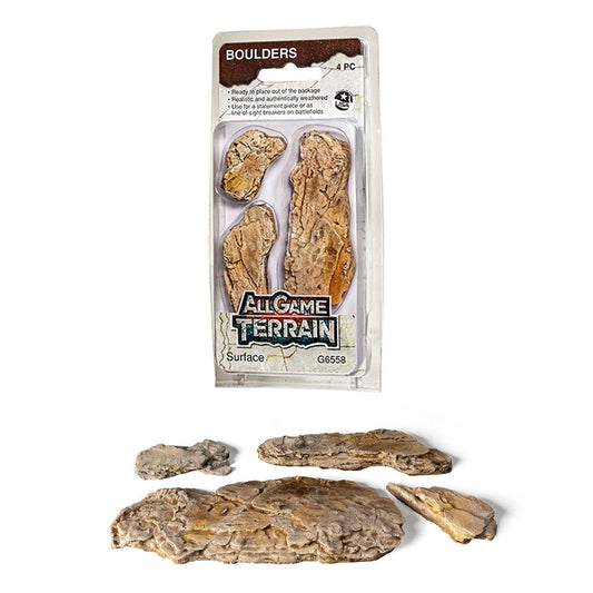 All Game Terrain 6558 Surface Boulders Wargaming Miniature Base Terrain & Diorama